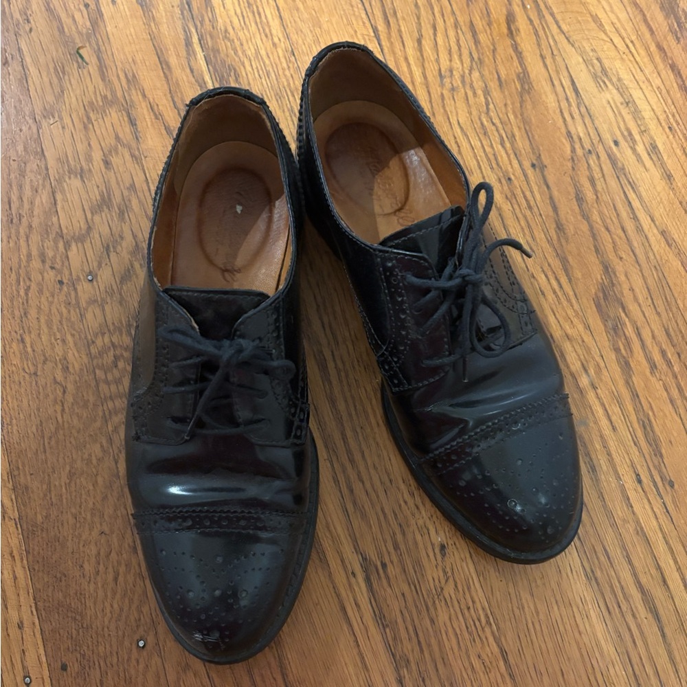 Madewell Black Leather Women's Oxfords